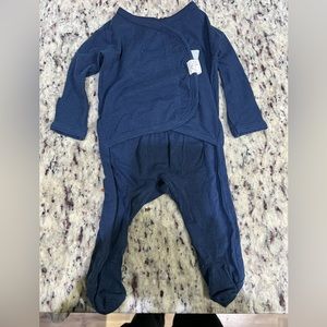 Bonsie bamboo skin to skin one piece with fold over hand cuffs